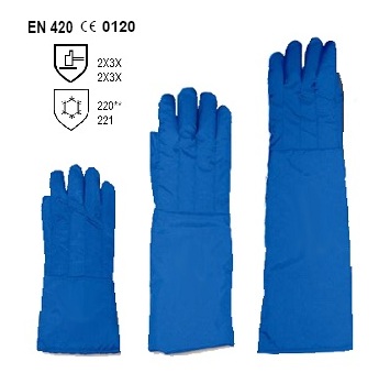 Congelador, guantes criognicos para